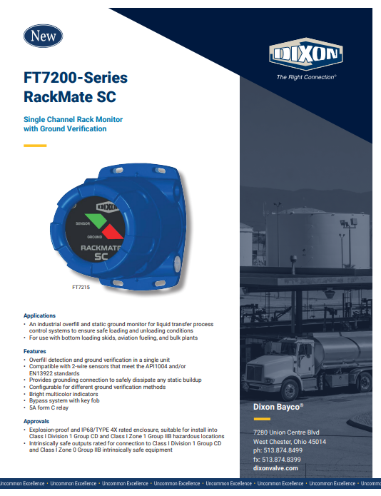 Fresh Content Update at Dixon August 2026 FT7200 Series RackMate SC